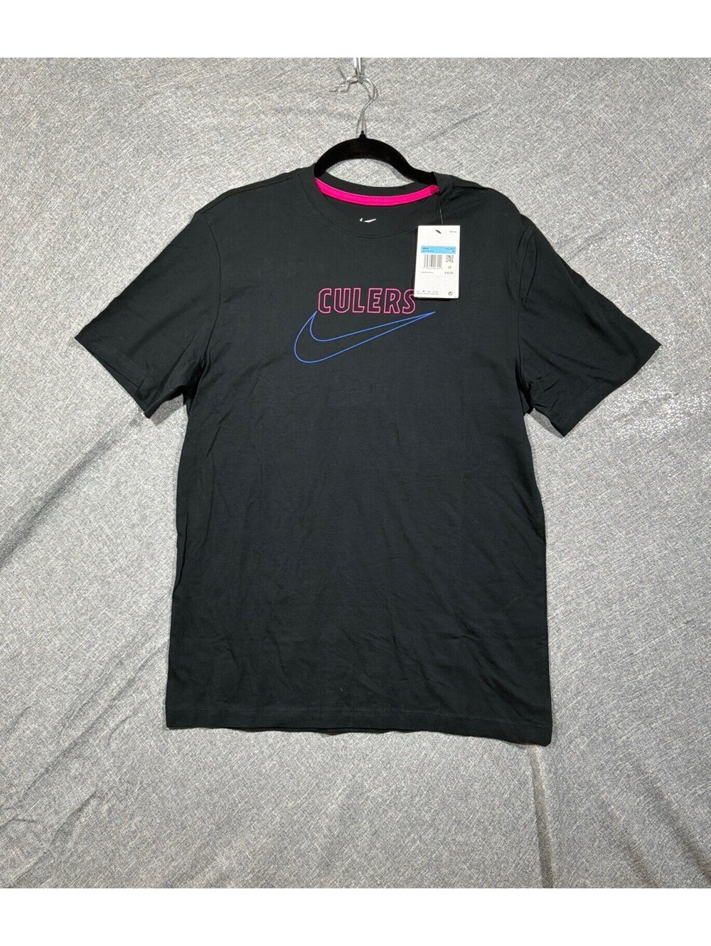 Nike FC Barcelona Soccer Club Fans Culers Men's Swoosh T-Shirt NEW M